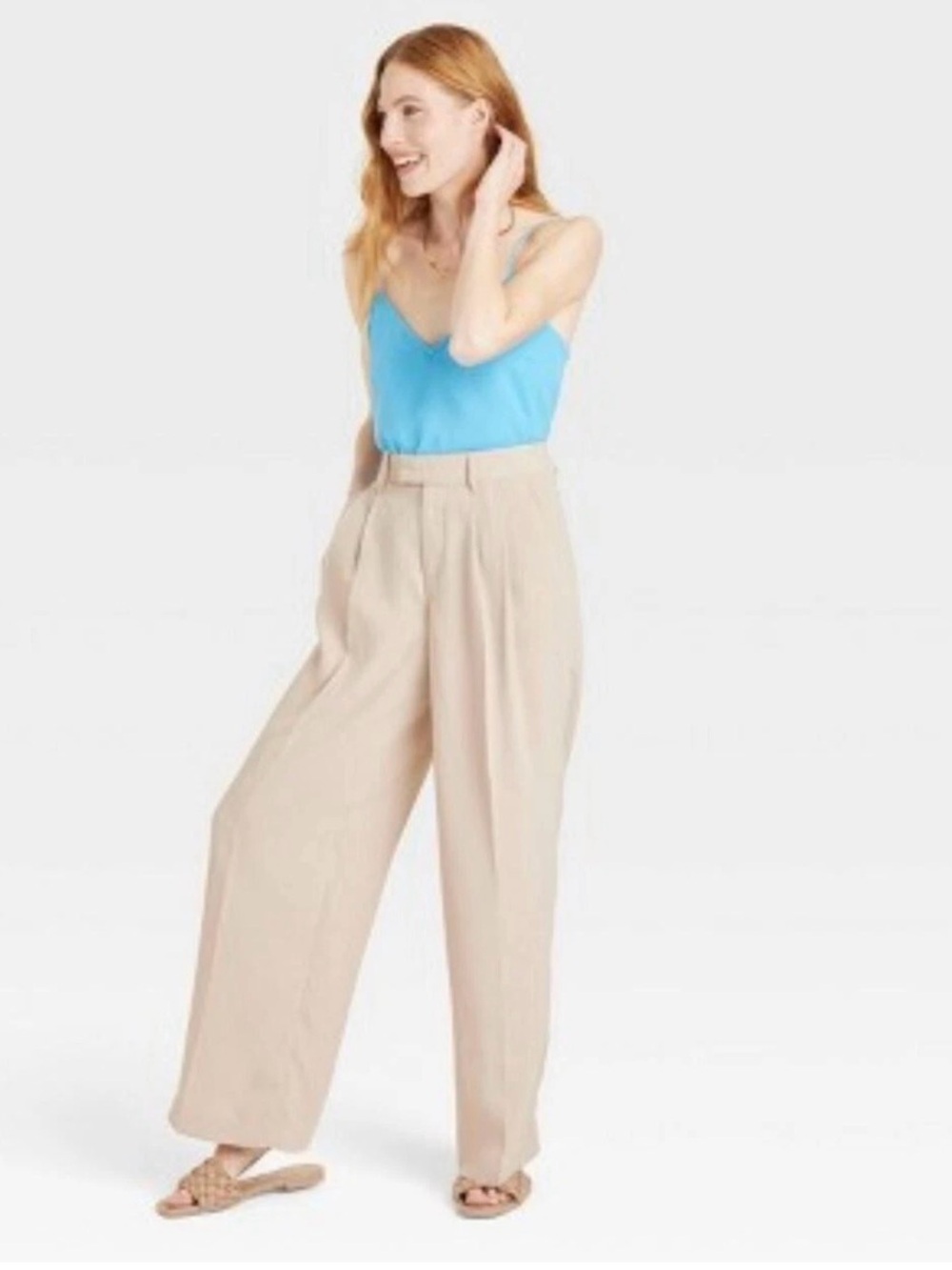 A New Day Women's High-Rise Wide Leg Fluid Pants
